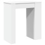 Mesa alta con estantes madera ingeniería blanca 95x47x103,5 cm by , Kitchen and dining tables - Ref: Foro24-854382, Price: 85...