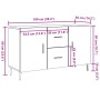 Aparador de madera de ingeniería envejecida 100x36x60 cm by , Sideboards - Ref: Foro24-857322, Price: 109,24 €, Discount: %