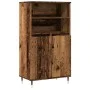 Aparador alto madera de ingeniería envejecida 60x36x110 cm by , Sideboards - Ref: Foro24-857458, Price: 85,80 €, Discount: %