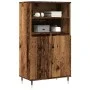 Aparador alto madera de ingeniería envejecida 60x36x110 cm by , Sideboards - Ref: Foro24-857458, Price: 85,80 €, Discount: %