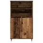 Aparador alto madera de ingeniería envejecida 60x36x110 cm by , Sideboards - Ref: Foro24-857458, Price: 85,80 €, Discount: %
