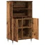 Aparador alto madera de ingeniería envejecida 60x36x110 cm by , Sideboards - Ref: Foro24-857458, Price: 85,80 €, Discount: %