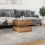 Mesa de centro con luces LED roble artisian 50x50x40 cm von , Couchtisch - Ref: Foro24-857717, Preis: 70,34 €, Rabatt: %