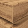 Mesa de centro con luces LED roble artisian 50x50x40 cm by , Coffee table - Ref: Foro24-857717, Price: 71,49 €, Discount: %