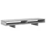 Soporte de pantalla madera ingeniería gris Sonoma 100x27x15 cm by , Computer bases and risers - Ref: Foro24-854756, Price: 37...