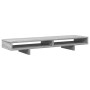 Soporte de pantalla madera ingeniería gris Sonoma 100x27x15 cm by , Computer bases and risers - Ref: Foro24-854756, Price: 38...