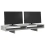 Soporte de pantalla madera ingeniería gris hormigón 100x27x15cm de , Bases y elevadores para ordenadores - Ref: Foro24-854754...