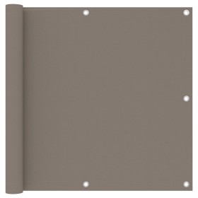 Toldo para balcón de tela oxford gris taupe 90x500 cm