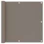 Taupe gray oxford fabric balcony awning 90x500 cm by vidaXL, Umbrellas - Ref: Foro24-134990, Price: 25,52 €, Discount: %