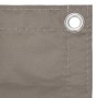 Taupegraue Balkonmarkise aus Oxford-Stoff, 90 x 500 cm von vidaXL, Sonnenschirme - Ref: Foro24-134990, Preis: 26,67 €, Rabatt: %