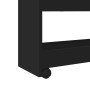 Carro de almacenaje estrecho 4 niveles madera ingeniería negro by , Kitchen and dining carts - Ref: Foro24-855260, Price: 62,...