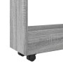 Schmaler Aufbewahrungswagen mit 3 Ebenen aus grauem Sonoma-Holz. von , Küchen- und Speisewagen - Ref: Foro24-855255, Preis: 5...