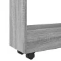 Schmaler Aufbewahrungswagen mit 3 Ebenen aus grauem Sonoma-Holz. von , Küchen- und Speisewagen - Ref: Foro24-855255, Preis: 5...