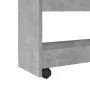 Carro de almacenaje estrecho 4 niveles madera gris hormigón de , Carros de cocina y comedor - Ref: Foro24-855262, Precio: 51,...