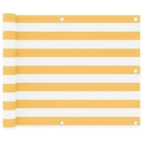 Balcony awning white and yellow oxford fabric 75x500 cm by vidaXL, Umbrellas - Ref: Foro24-134902, Price: 23,79 €, Discount: %
