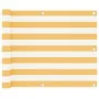 Balkonmarkise aus weißem und gelbem Oxford-Stoff, 75 x 500 cm von vidaXL, Sonnenschirme - Ref: Foro24-134902, Preis: 23,93 €,...