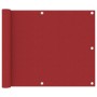 Balkonmarkise aus rotem Oxford-Stoff 75x600 cm von vidaXL, Sonnenschirme - Ref: Foro24-135035, Preis: 26,23 €, Rabatt: %