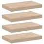 Estantes flotantes 4 uds madera de ingeniería 40x23,5x4 cm by , Shelves and shelves - Ref: Foro24-4010684, Price: 44,78 €, Di...