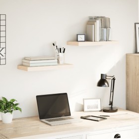 Estantes flotantes 2 uds madera de ingeniería 50x23,5x4 cm by , Shelves and shelves - Ref: Foro24-4010686, Price: 33,01 €, Di...