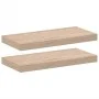 Schwebende Regale, 2 Stück, aus Ingenieurholz, 50x23,5x4 cm. von , Regale und Regale - Ref: Foro24-4010686, Preis: 30,81 €, R...