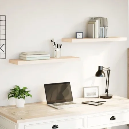 Estantes flotantes 2 uds madera de ingeniería 80x23,5x4 cm by , Shelves and shelves - Ref: Foro24-4010692, Price: 41,55 €, Di...