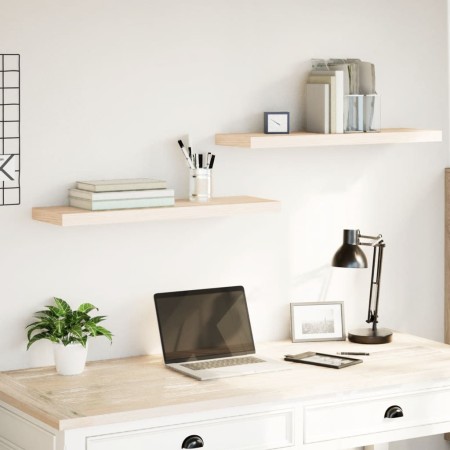 Estantes flotantes 2 uds madera de ingeniería 80x23,5x4 cm by , Shelves and shelves - Ref: Foro24-4010692, Price: 42,27 €, Di...