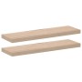 Schwebende Regale, 2 Stück, aus Ingenieurholz, 80x23,5x4 cm. von , Regale und Regale - Ref: Foro24-4010692, Preis: 42,27 €, R...