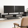Monitorständer aus schwarzem Ingenieurholz 100x27x10 cm von , Computersockel und -erhöhungen - Ref: Foro24-854653, Preis: 38,...