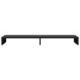 Soporte para monitor madera de ingeniería negro 100x27x10 cm