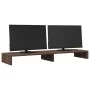 Soporte de pantalla madera ingeniería marrón roble 100x27x15 cm by , Computer bases and risers - Ref: Foro24-854658, Price: 2...