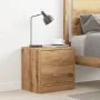 Mesita de noche madera de ingeniería roble artisian 40x30x40 cm de , Mesitas de noche - Ref: Foro24-855926, Precio: 41,21 €, ...