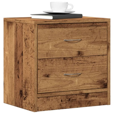 Mesita de noche madera de ingeniería envejecida 40x30x40 cm by , Nightstands - Ref: Foro24-855924, Price: 41,15 €, Discount: %
