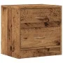 Mesita de noche madera de ingeniería envejecida 40x30x40 cm by , Nightstands - Ref: Foro24-855924, Price: 40,52 €, Discount: %