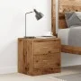 Mesita de noche madera de ingeniería envejecida 40x30x40 cm by , Nightstands - Ref: Foro24-855924, Price: 40,52 €, Discount: %