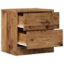 Mesita de noche madera de ingeniería envejecida 40x30x40 cm by , Nightstands - Ref: Foro24-855924, Price: 40,52 €, Discount: %