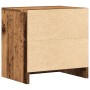 Mesita de noche madera de ingeniería envejecida 40x30x40 cm by , Nightstands - Ref: Foro24-855924, Price: 41,15 €, Discount: %