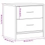 Nachttisch aus gealtertem Ingenieurholz, 40x30x40 cm. von , Nachttische - Ref: Foro24-855924, Preis: 41,15 €, Rabatt: %