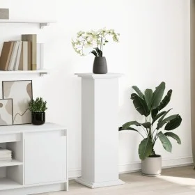 Pedestal expositor con almacenaje madera blanco 31x30x90 cm by , Pot stands - Ref: Foro24-854607, Price: 70,59 €, Discount: %