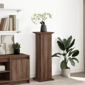 Ausstellungssockel mit Aufbewahrung in Eichenbraun 31x30x90 cm von , Topfständer - Ref: Foro24-854613, Preis: 62,90 €, Rabatt: %