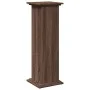Pedestal expositor con almacenaje marrón roble 31x30x90 cm de , Soportes para macetas - Ref: Foro24-854613, Precio: 62,87 €, ...