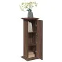 Pedestal expositor con almacenaje marrón roble 31x30x90 cm de , Soportes para macetas - Ref: Foro24-854613, Precio: 62,87 €, ...
