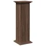 Pedestal expositor con almacenaje marrón roble 31x30x90 cm de , Soportes para macetas - Ref: Foro24-854613, Precio: 62,87 €, ...