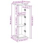 Ausstellungssockel mit Aufbewahrung in Eichenbraun 31x30x90 cm von , Topfständer - Ref: Foro24-854613, Preis: 64,36 €, Rabatt: %