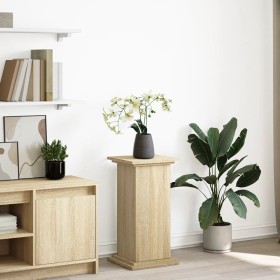 Pedestal expositor con almacenaje roble Sonoma 31x30x60 cm by , Pot stands - Ref: Foro24-854618, Price: 52,51 €, Discount: %