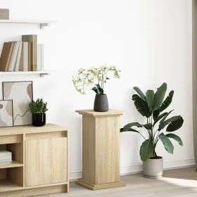 Pedestal expositor con almacenaje roble Sonoma 31x30x60 cm by , Pot stands - Ref: Foro24-854618, Price: 53,77 €, Discount: %