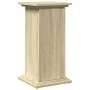 Pedestal expositor con almacenaje roble Sonoma 31x30x60 cm de , Soportes para macetas - Ref: Foro24-854618, Precio: 53,75 €, ...
