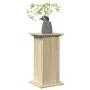 Pedestal expositor con almacenaje roble Sonoma 31x30x60 cm de , Soportes para macetas - Ref: Foro24-854618, Precio: 53,75 €, ...