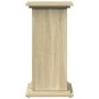 Pedestal expositor con almacenaje roble Sonoma 31x30x60 cm de , Soportes para macetas - Ref: Foro24-854618, Precio: 53,75 €, ...