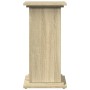 Präsentationssockel mit Aufbewahrung Sonoma-Eiche 31x30x60 cm von , Topfständer - Ref: Foro24-854618, Preis: 54,91 €, Rabatt: %