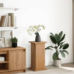 Pedestal expositor con almacenaje roble artisan 31x30x60 cm by , Pot stands - Ref: Foro24-854624, Price: 53,89 €, Discount: %